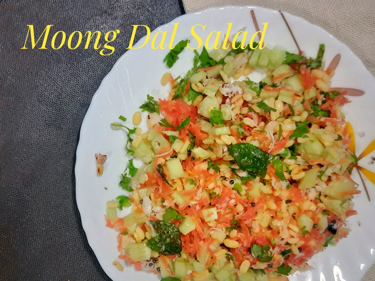 Moong Dal Salad (Healthy Indian Protien&nbsp;Salad)