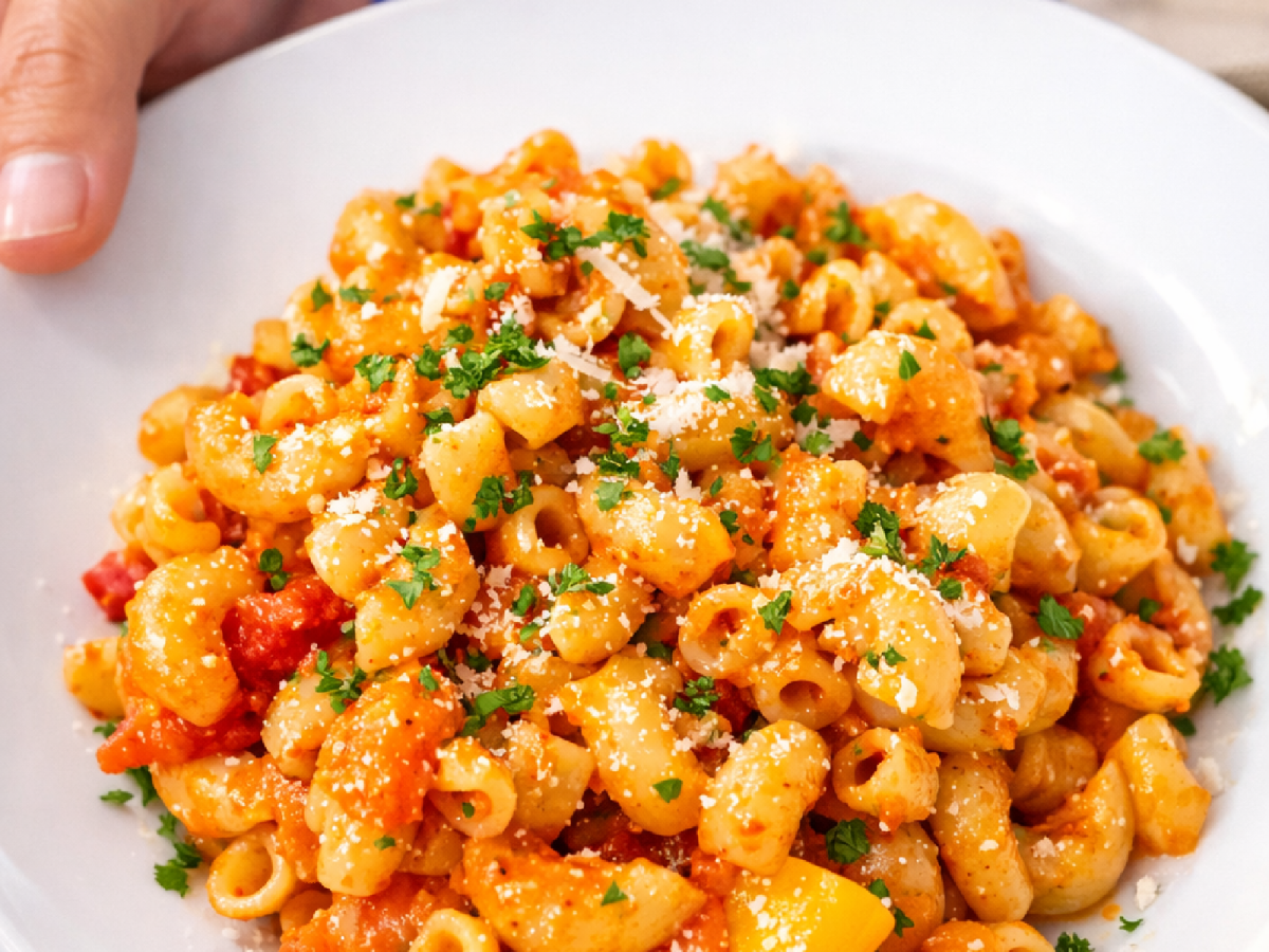 Creamy Roasted Red & Yellow Pepper Sauce&nbsp;Pasta