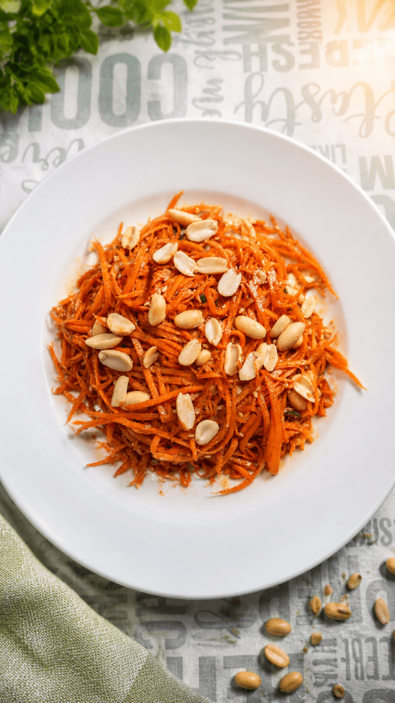 Korean Carrot Salad – Crunchy, Tangy & Full of&nbsp;Flavours